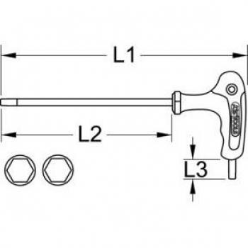 Cacciavite esagonale interno 3,5 mm – KS TOOLS 151.2841