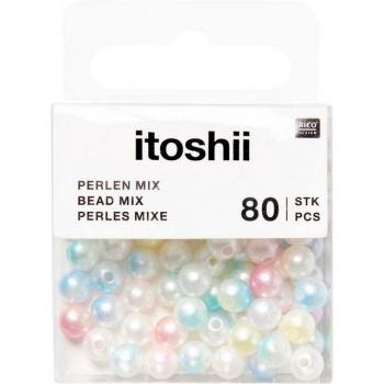 Rico Design Bastelperlen itoshii, 80-tlg, 6 mm