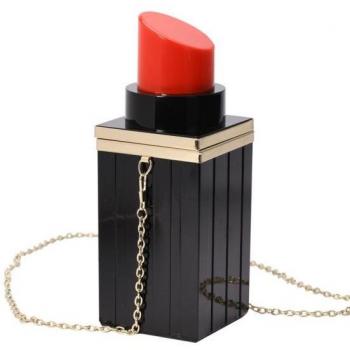 Sac de Fête Élégant Bâton à Lèvres Noir