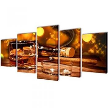 Vintage Whisky-Zigarre Poster 200 × 100 cm