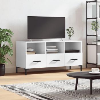 TV-Möbel Hochglanz-Weiß 102x36x50 cm von Vidaxl