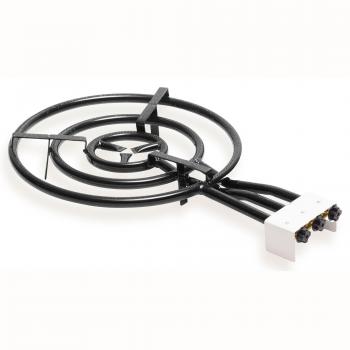 Paellero Triple Aro 60 cm Briebe – Regulador de Llama Negra