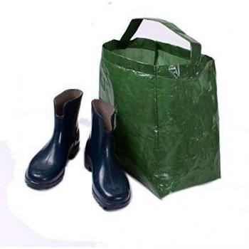 Sac de Stockage pour Bottes Vert Toile Tissée 31x33x23 cm