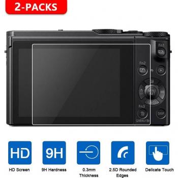 Panasonic Lumix LX10, LX15, FZH1, LX9, ZS70, TZ90, ZS45, TS7, FT7, G6, TZ95, TS60 Tempered Glass Screen Protector