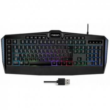 Clavier Nacon CL‑210R Noir Membrane 6 Macros Personnalisables