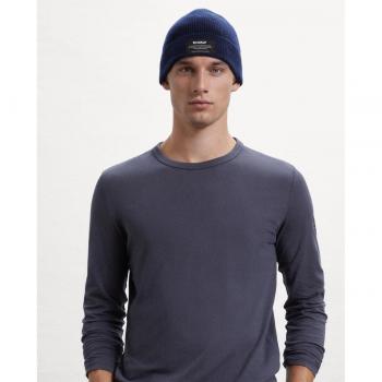 Camiseta Ecoalf Nabilalf manga larga gris oscuro amarillo