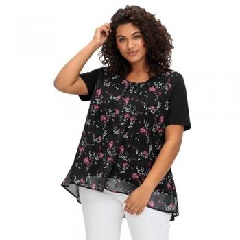 Blusa SHEEGO Negra Sofisticada