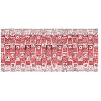 Tappeto 57×280 “Emozioni” – Jacquard Rosso Dis Floreale
