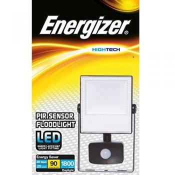 Energizer 20W PIR Motion Sensor LED Light, 1800 Lumens, Outdoor