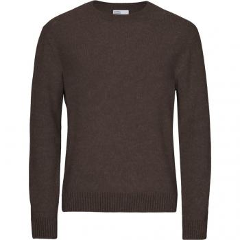 Pull en laine mérinos marron café Colorful Standard