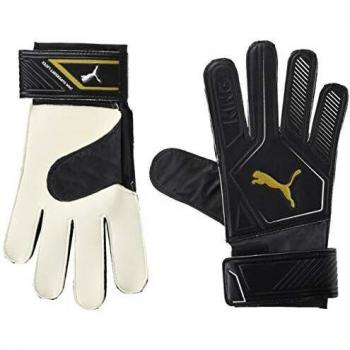 PUMA King 4 Goalkeeper Gloves – Triple‑Color: Black, Gold, White