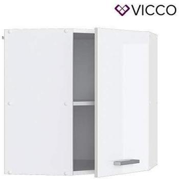 Meuble haut d'angle R-Line 57 cm Blanc Brillant VICCO