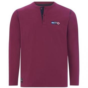Sweatshirt Jörnsen (Jan Vanderstorm) – Dunkelrot, mit Stickerei