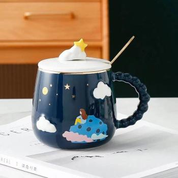 Couple's Luxury Mug with Lid and Spoon