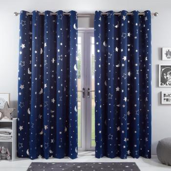 Galaxy Star Eyelet Blackout Curtains