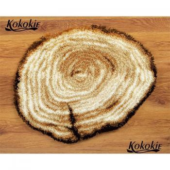 Kits de tapisserie avec motif bois pour tapis