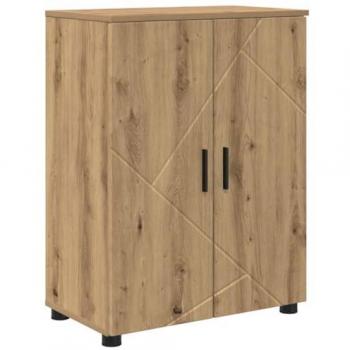 Meuble de rangement salle de bain chêne 60 x 35 x 80 cm