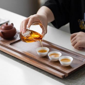 Household Black Walnut Tea Tray