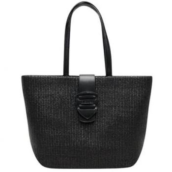 Borsa Shopper Elegante Ala01 Blauer Donna Nero