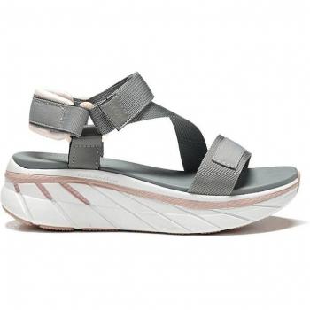 Sandalias de Mujer Marca Atom Modelo AT104 en Color Gris con Cierre Adherente