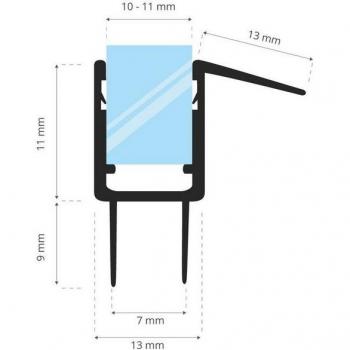 STEIGNER PVC Dichtung 30 cm für Dusche