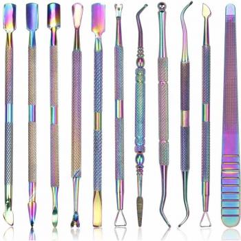 Outils de manucure 11 pièces en acier inoxydable