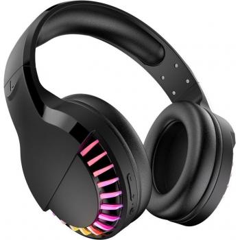 Auriculares Estéreo RGB Gaming con Switch Dual BT 5.0 / Cable y Mic Portátil