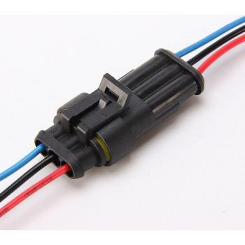Conector de Cable Eléctrico 3 Pines HID a Prueba de Agua para Automóviles 10 Unidades