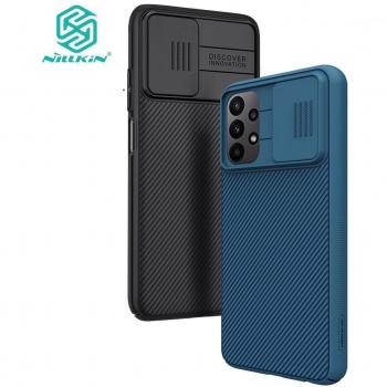 Nillkin CamShield Hoes voor Samsung Galaxy A23 4G, Glijdende Camera, Luxe Schokbestendig Hardcase Zwart