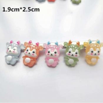 20pcs Mixed Deer Resin Cabochons for Scrapbooking and Accessories