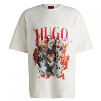 Hugo Boss Pure Natural Short-Sleeve Top – Medium