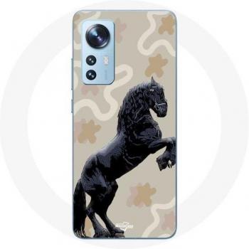 Xiaomi Mi 12 / 12X Case Frison Pferd Schwarz