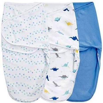 Aden + anais essentials Easy Swaddle™ Wickel-Pucktuch 1,0 TOG 3er-Pack Dino-rama