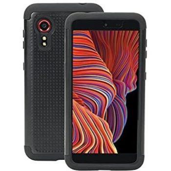 Funda Antigolpes para Samsung Galaxy Xcover 5, Rígida, Doble Protección en Silicona y Policarbonato, Negra