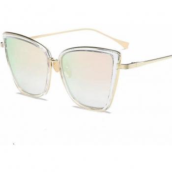 Vintage Metalen Cat Eye Zonnebril voor Vrouwen UV400