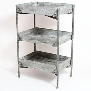 Pretty Maison Triple Shelf Metal Rack