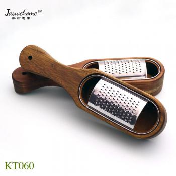 Acacia Wood Cheese Grater with Stainless Steel Blade