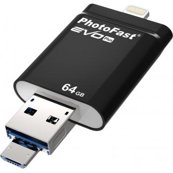 PhotoFast i-FlashDrive EVO Plus 64GB para PC y Mac