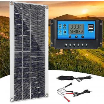Kit de Energía Solar 300W para Iluminación Exterior