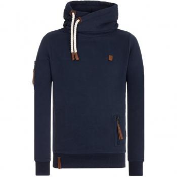 Dunkelblau Herren Kapuzenpullover „Pimp X“ von Naketano – S