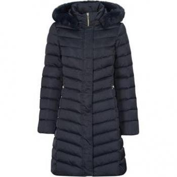 Doudounes Geox W BETTANIE LONG JKT Marine FR 42