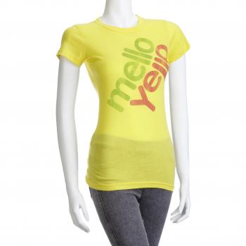 T-shirt Femme Junk Food, jaune (jaune vif), Small