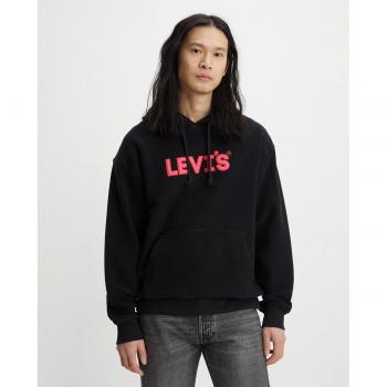 Levi’s Graphic Hoodie Hombre – Negro, Logo Po Caviar, Capucha Suave