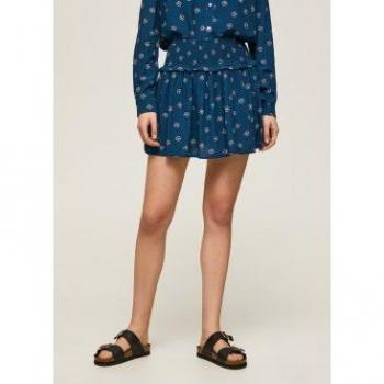 Gonna Bruna Navy-Bianco di Pepe Jeans