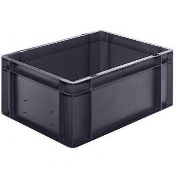 Conveyeur pliable L400xL300xH175mm gris PP avec poignée traversante