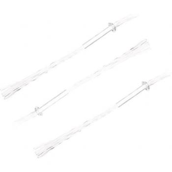 Mèche de lampe à huile avec support tube GL – pack 3, couleur blanche, 4,7 pouces