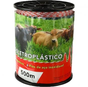 500M Red White Electric Fence Rope with Steel for Low Resistance Fencing