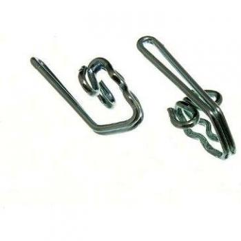 Curtain Tape Hooks Chrome Plated Metal (Pack of 1000)