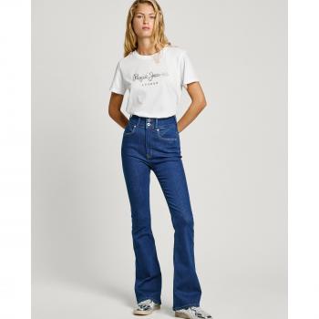 Jeans A Vita Alta Flare Contour Denim Dark Rinse 27