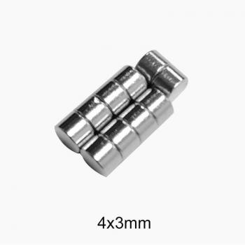 Miniature 4x3mm Neodymium Magnets